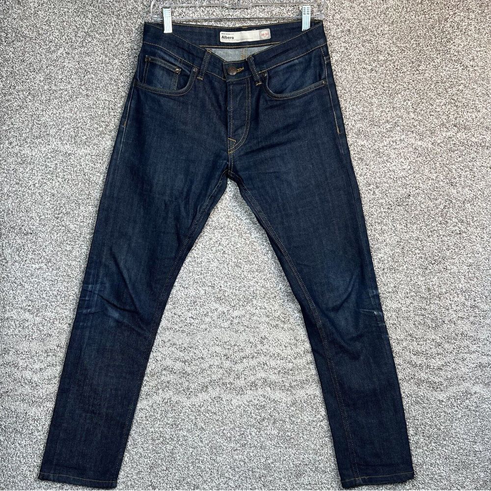 Deus Ex Machina Jeans Men's Size 30x32 Blue Denim Straight Dark Wash Outdoor